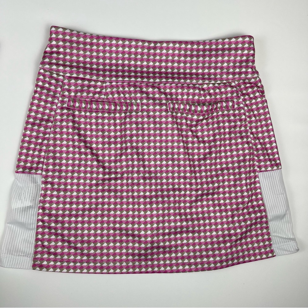 PGA Tour Pink and White Mini Skort | XS